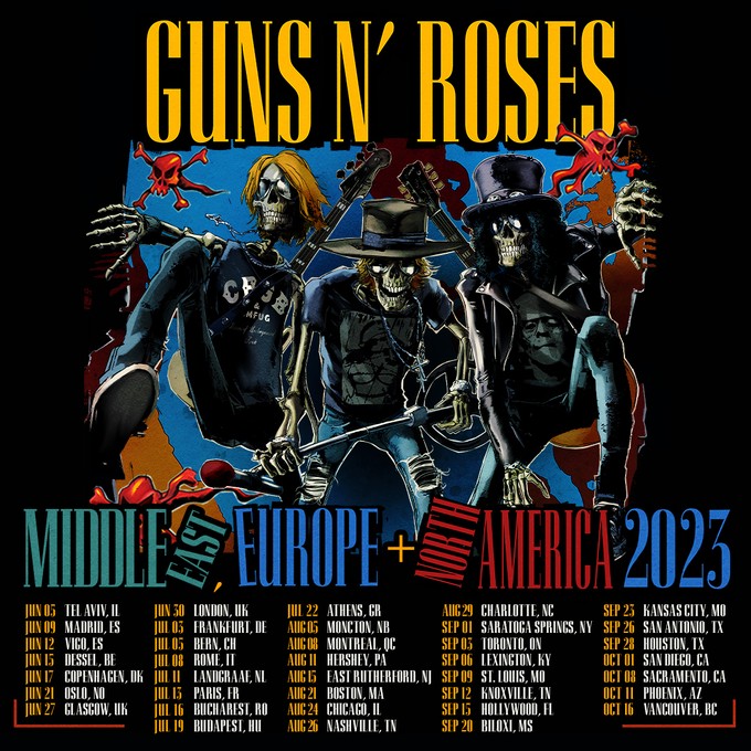 GUNS N´ROSES WELTTOURNEE 2023